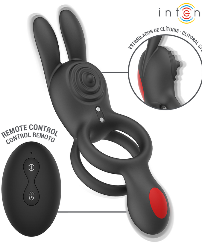 Intense – Quinn Doppel-Vibrationsring mit Fernbedienung