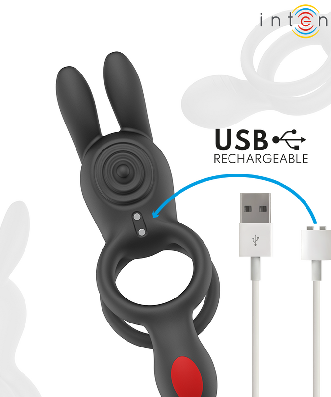 Intense – Quinn Doppel-Vibrationsring mit Fernbedienung