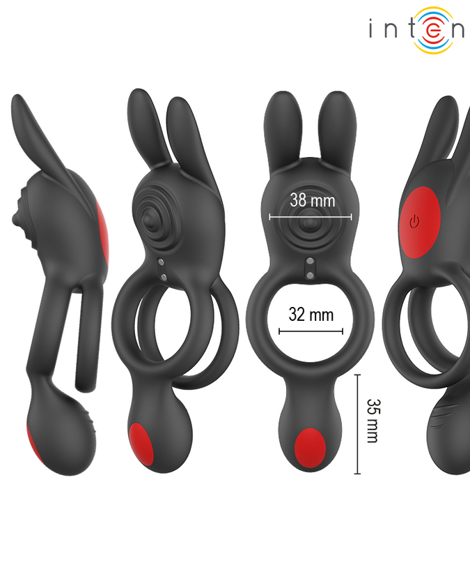 Intense – Quinn Doppel-Vibrationsring mit Fernbedienung