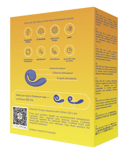 Snail Vibe – Gizi Lite Dual G – Spot & Klitoral Lila Vibrator