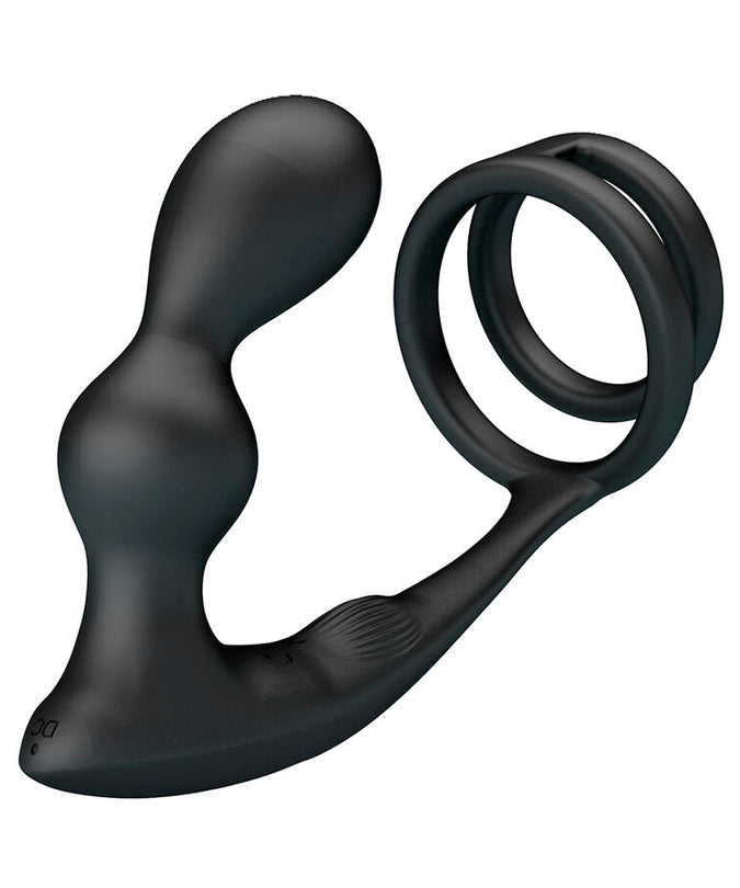 Mr Play – Vibrating Anal Plug With Penis Ring Remote Control