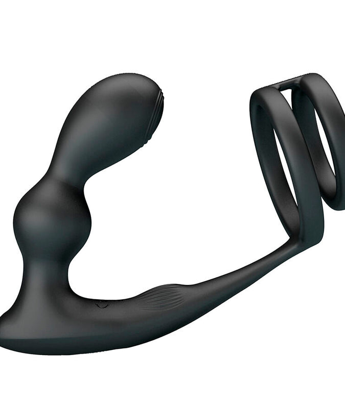 Mr Play – Vibrating Anal Plug With Penis Ring Remote Control