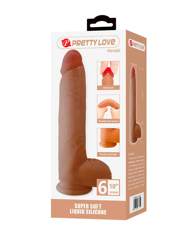 Pretty Love – Mendel Realistischer Dildo mit Saugnapf 25,5 cm – Ø – 5,6 cm