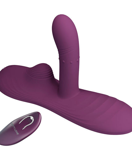 Pretty Love – Luka Sit-Down Vibrator mit Wärmeeffekt und Fernbedienung