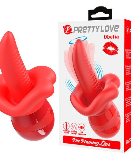 Pretty Love – Obelia Masturbator Zungen-Vibrator mit Orbitalbewegung