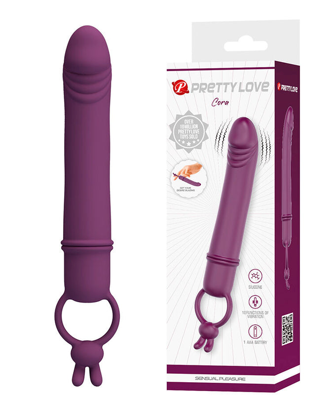 Pretty Love – Cora Vibrator in Penisform mit Widerstandsring