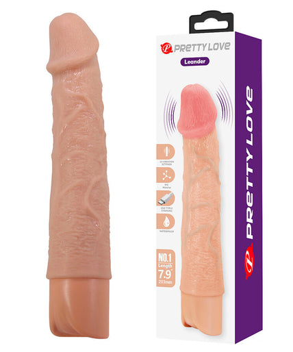 Pretty Love – Leander Flexibler realistischer Vibrator