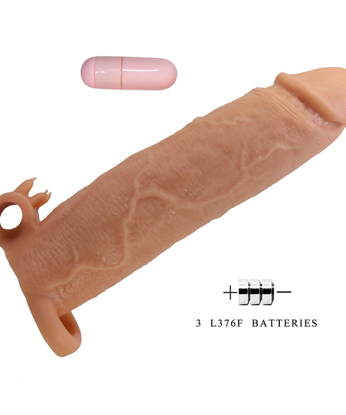 Pretty Love – Xerxes Penis Sleeve With Clitoral Stimulator And Vibration