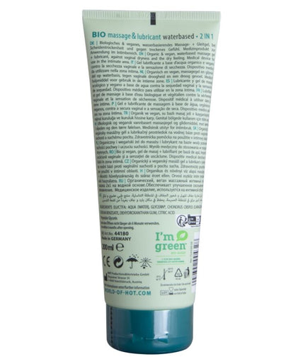 Hot – Bio Massage & Gleitmittel wasserbasiert 2 in 1 200 ml