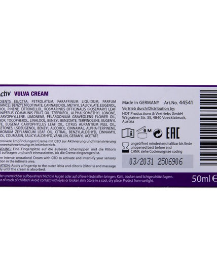 Hot – Vulva Cream Mit Cbd 50ML