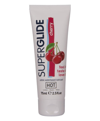 Hot – Superglide essbares Gleitmittel wasserbasiert Kirsche 75 ml
