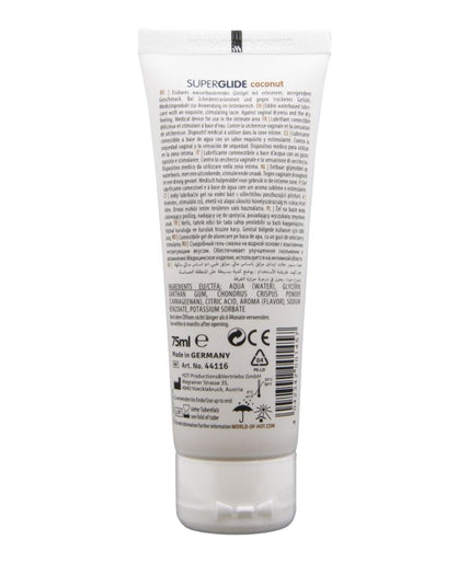 Hot – Superglide essbares Gleitmittel wasserbasiert Kokosnuss 75 ml