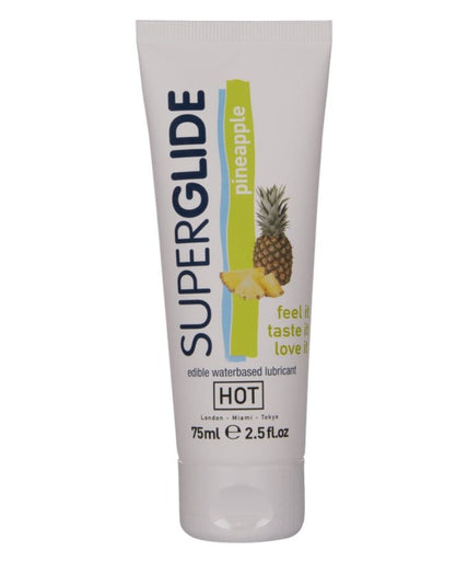 Hot – Superglide essbares Gleitmittel wasserbasiert Ananas 75 ml