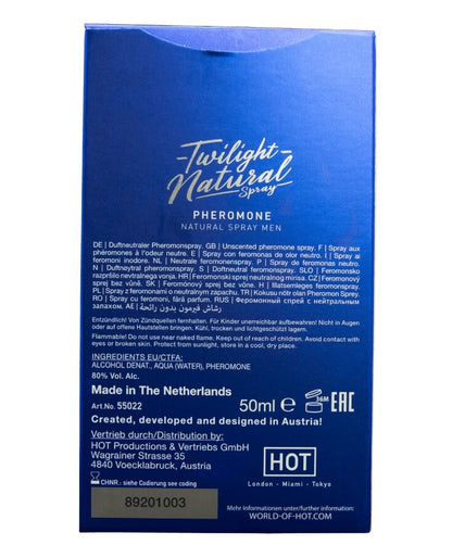 Hot – Twilight Pheromone Natural Spray Men 50 Ml