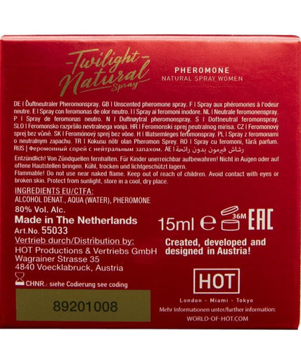 Hot – Twilight Pheromon Natur Frauen 15 ml