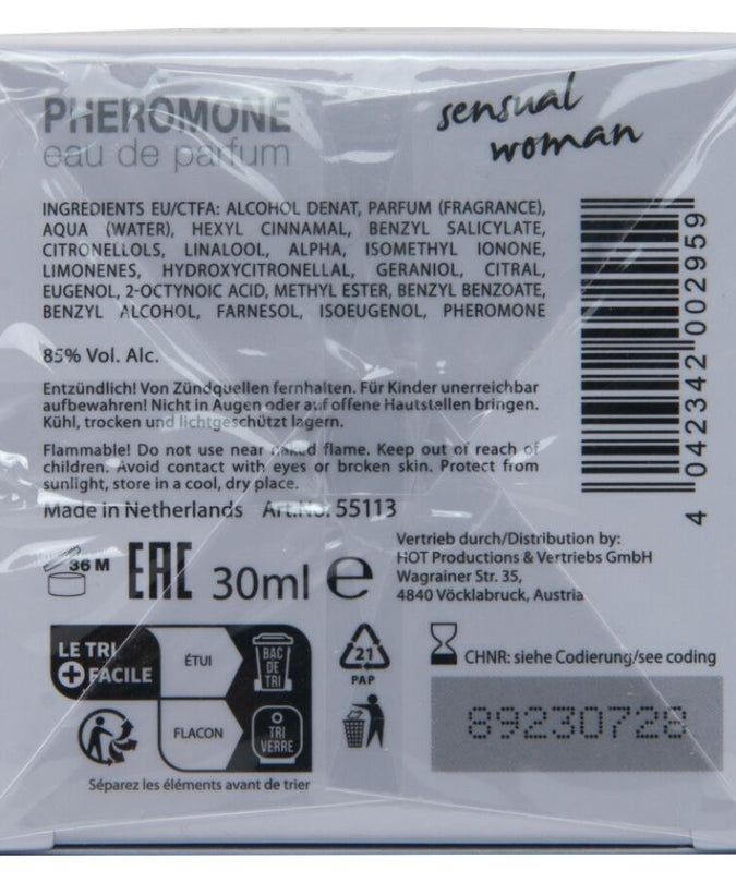 Hot – Pheromone Perfume Tokyo Sensual Woman 30 Ml