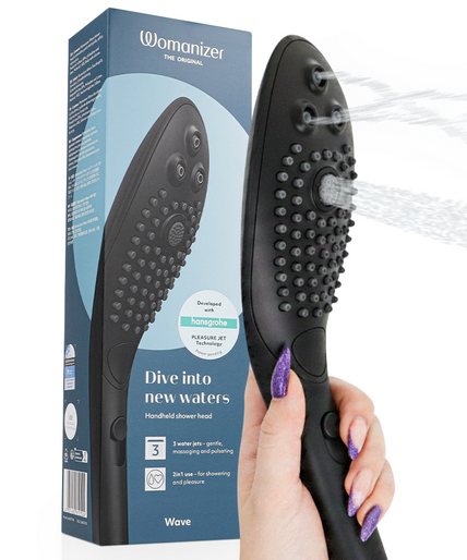 Womanizer – Wave Klitorisstimulierender Duschkopf Schwarz 