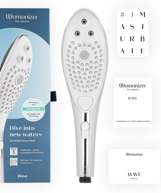 Womanizer – Wave Klitorisstimulierender Duschkopf Chrom 