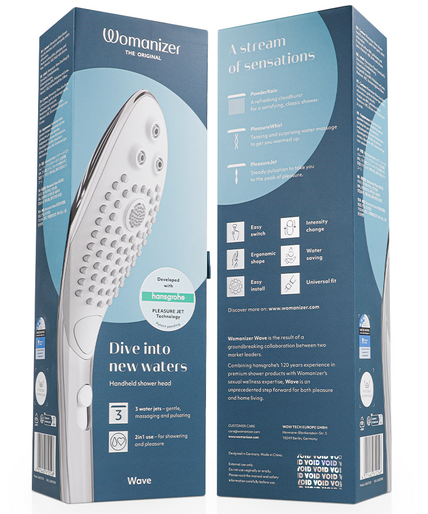Womanizer – Wave Klitorisstimulierender Duschkopf Chrom 