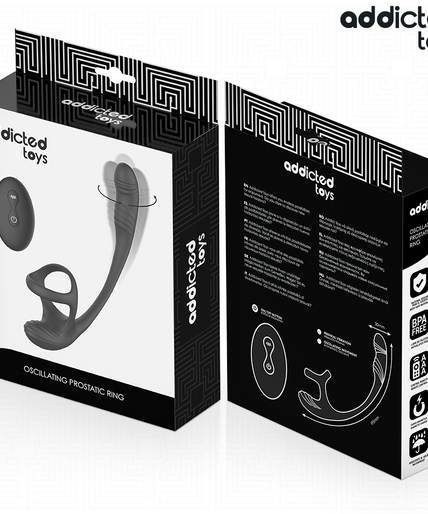 Addicted Toys – Anal Plug With Vibration And 360º Waving And Testicle Stimulator