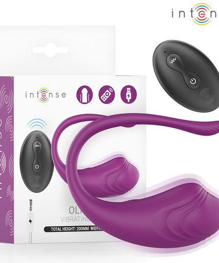 Intense – Olivia lila vibrierendes Ei mit Fernbedienung