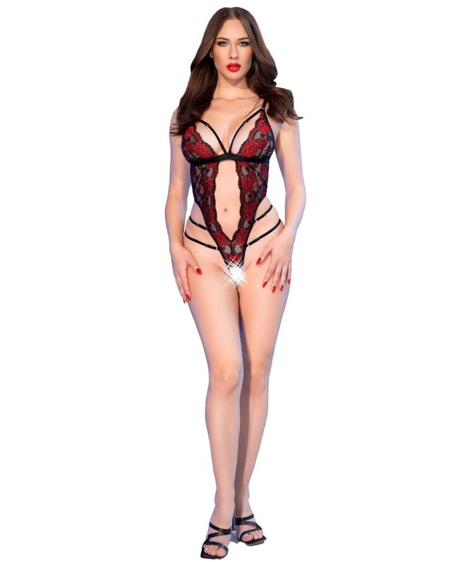 Chilirose – Cr 4889 Red Floral Body L/xl