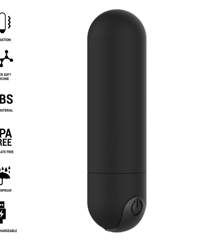 Intense – Karen Mini Wiederaufladbarer Vibrationsbullet Schwarz