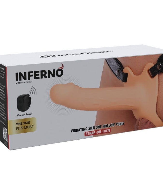 Hidden Desire – Inferno Vibrerende Penis Sleeve Strap – 18 cm