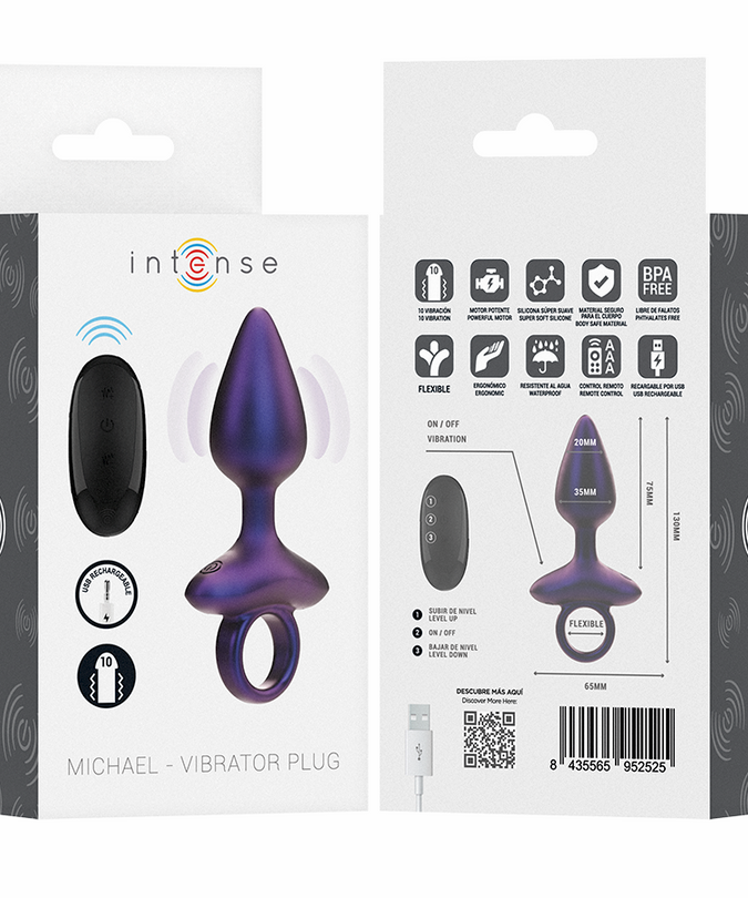 Intense – Michael Vibrerende Anale Plug Model 2 Met Afstandsbediening