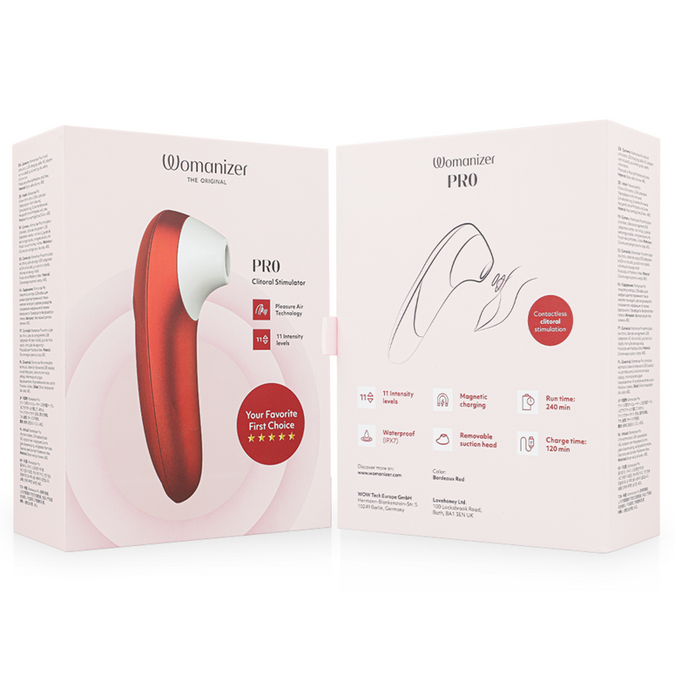 Womanizer – Pro Vibrant Klitorisstimulator Burgunder