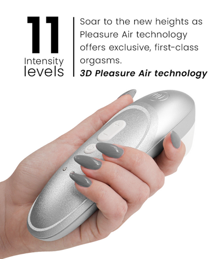 Womanizer – Pro Vibrant Klitorisstimulator Silber Grau