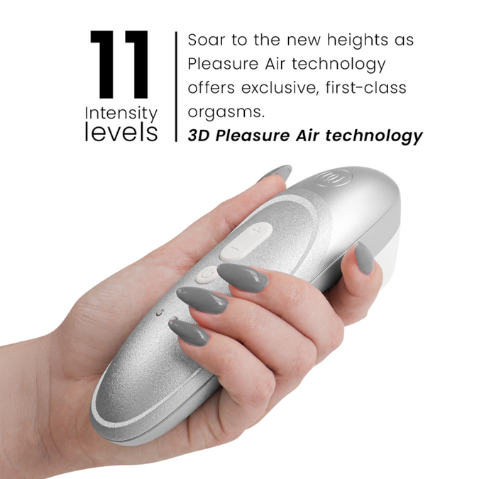 Womanizer – Pro Vibrant Klitorisstimulator Silber Grau