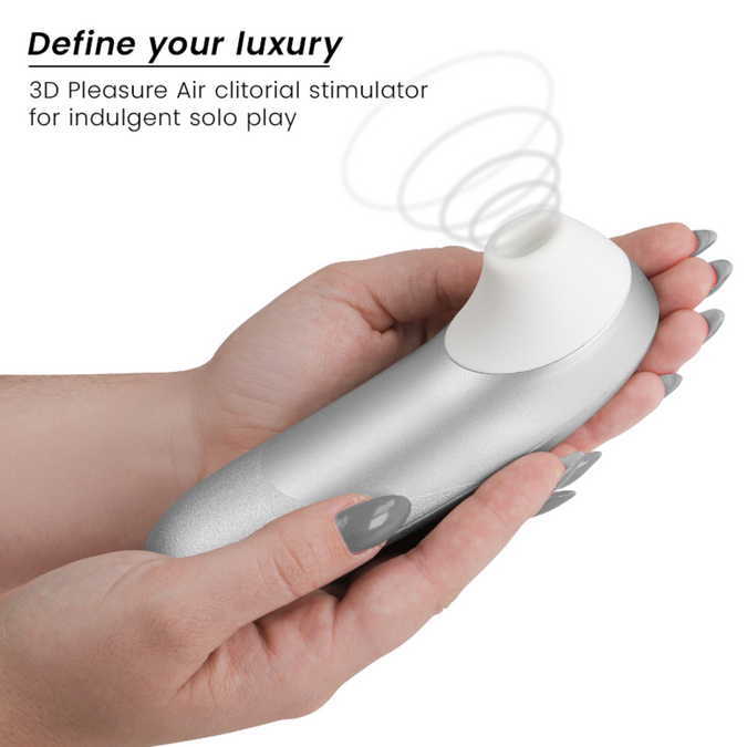Womanizer – Pro Vibrant Klitorisstimulator Silber Grau