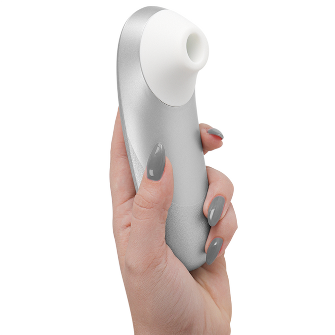 Womanizer – Pro Vibrant Klitorisstimulator Silber Grau
