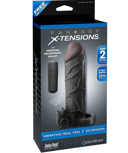 Fantasy X – Tensions – Vibrating Real Feel 2 Verlängerung Schwarz