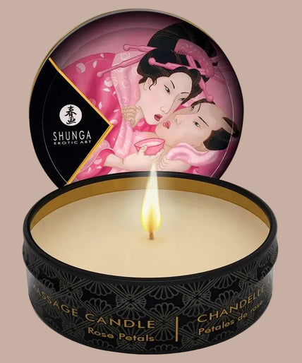 Shunga – Mini Caress by Candlelight Roses Massage Candle 30ml