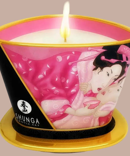 Shunga – Mini Caress by Candlelight Aphrodisiac Roses Massage Candle 170ml