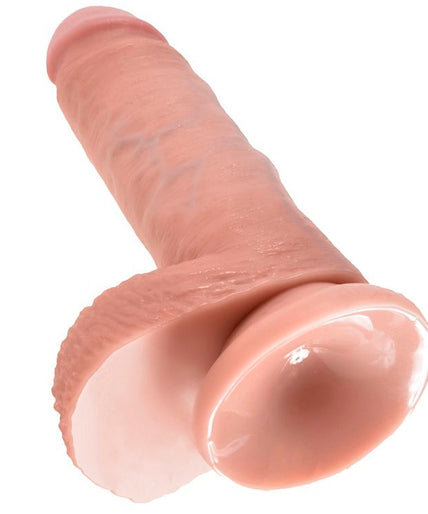 King Cock – 7 Dildo mit Hoden Fleischfarben 17,8 cm
