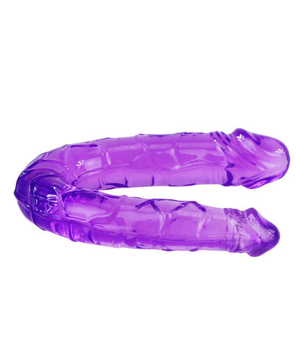 Baile – Doppel-Dildo in Flieder Flexiblem Jelly
