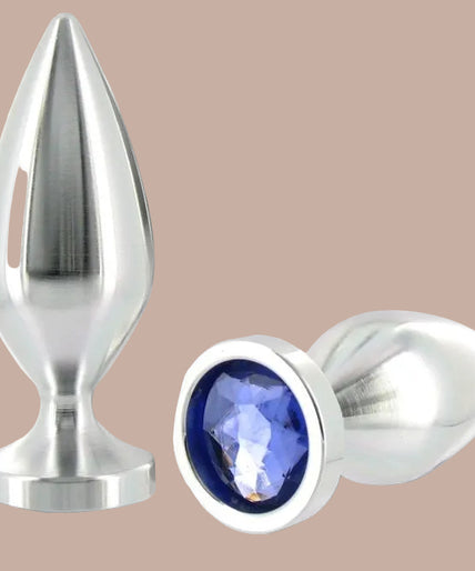 Metal Hard – Analplug Aluminium Kristall Farbe Mittel 8,89 cm – Aluminium 