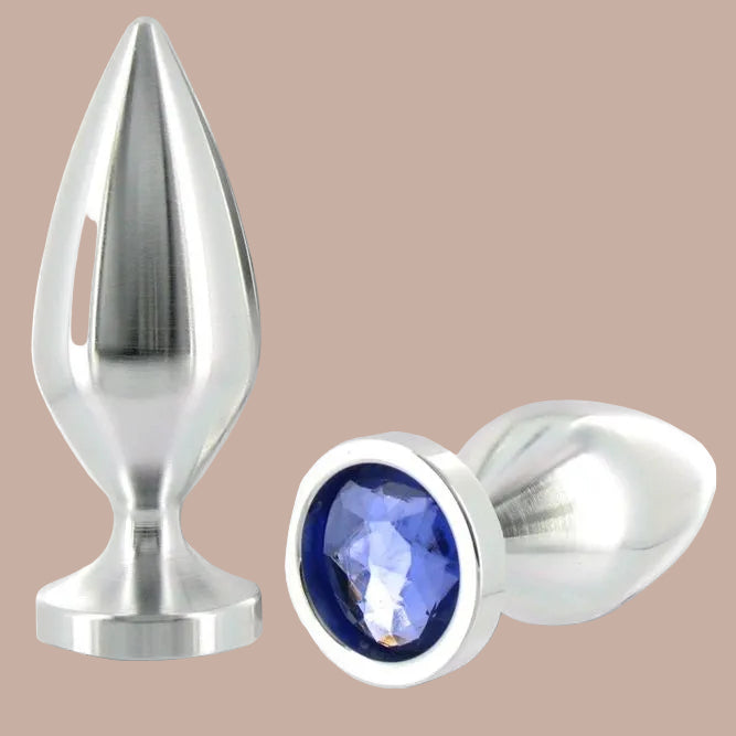 Metal Hard – Analplug Aluminium Kristall Farbe Mittel 8,89 cm – Aluminium 