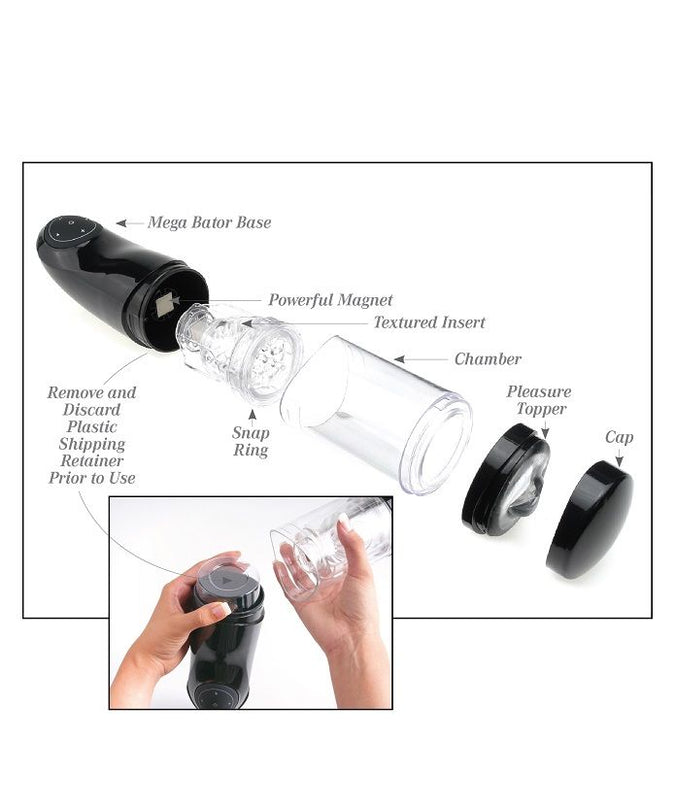Extreme Toyz – Pdx Mega Bator USB Männlicher Masturbator Mund Rot