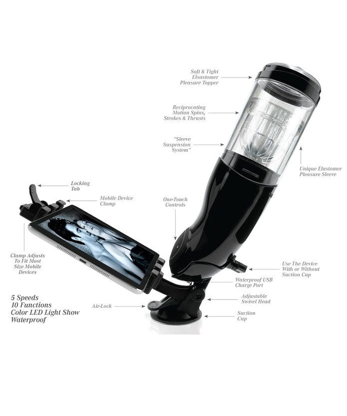 Extreme Toyz – Pdx Mega Bator USB Männlicher Masturbator Mund Rot