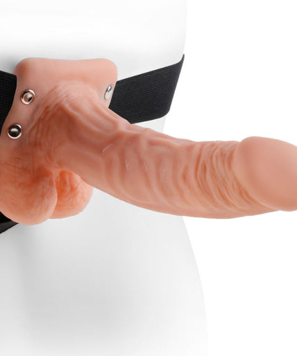 Fetish Fantasy Series – Series 7 Hohler Strap-on mit Hoden 17,8 cm Fleischfarben
