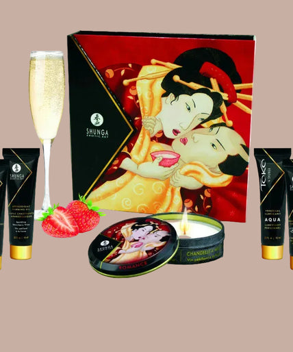 Shunga – Secret Geisha Strawberries & Cava Kit