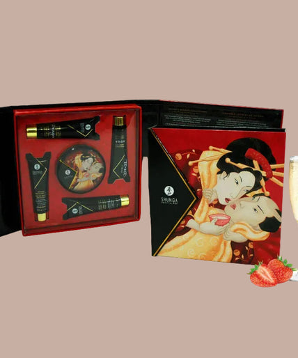 Shunga – Secret Geisha Strawberries & Cava Kit