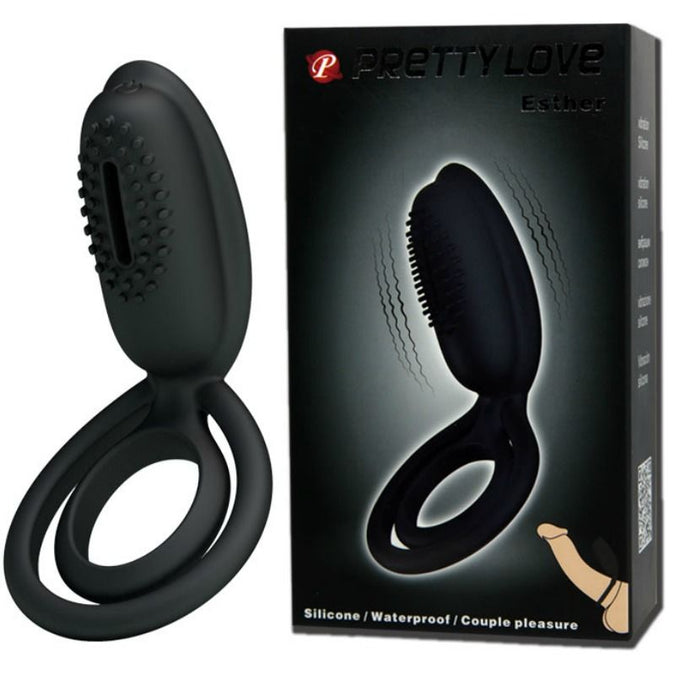 Pretty Love – Esther Vibrating Ring with Stimulator