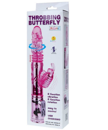 Baile – Wiederaufladbarer Vibrator mit Rotation und pulsierendem Butterf-Stimulator