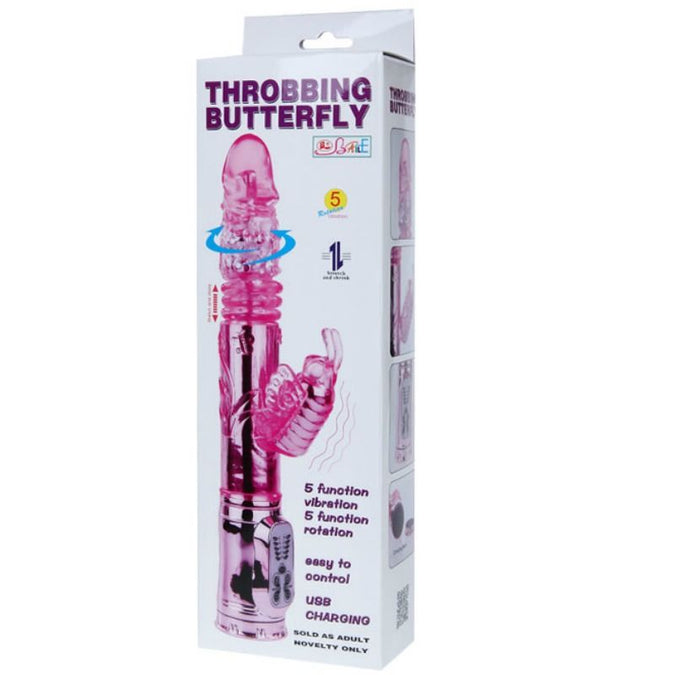Baile – Wiederaufladbarer Vibrator mit Rotation und pulsierendem Butterf-Stimulator