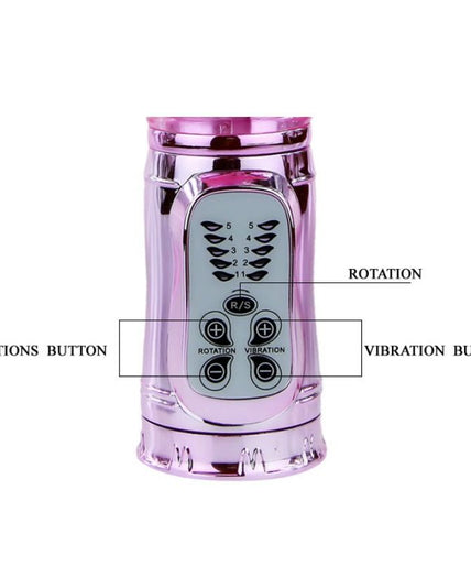Baile – Wiederaufladbarer Vibrator mit Rotation und pulsierendem Butterf-Stimulator